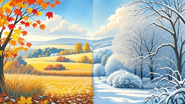 秋冬交替风景背景3