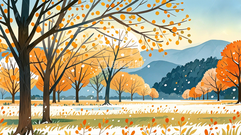 高清大图下载【趣麦麦图】秋天风景背景18