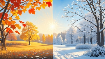 秋冬交替风景背景5