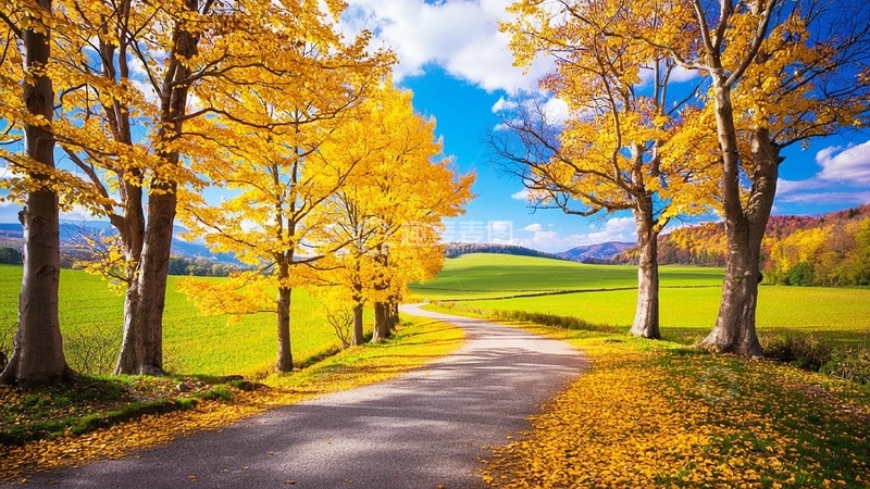 高清大图下载【趣麦麦图】秋天风景背景15