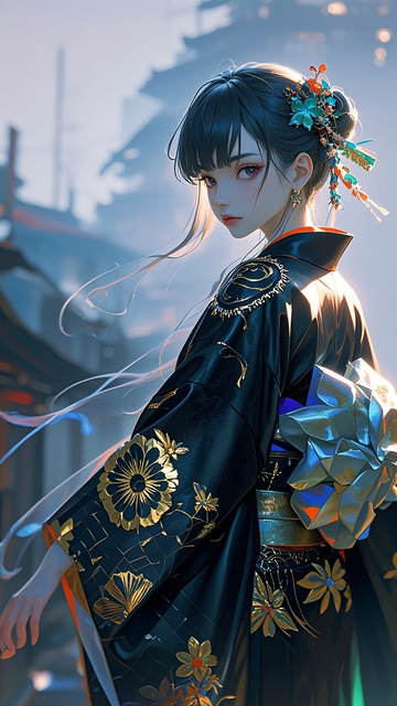 潮流插画人物高冷阴郁1