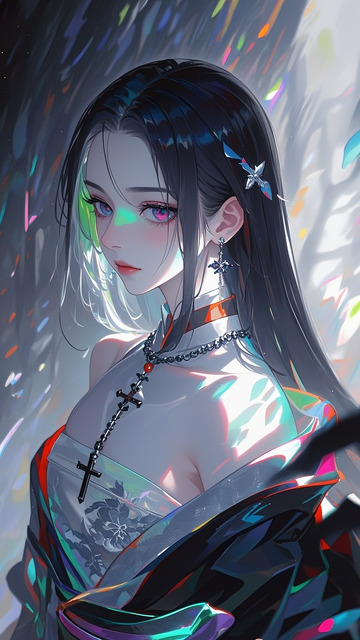 潮流插画人物高冷阴郁4