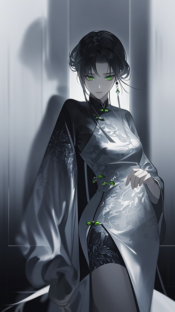 潮流插画人物高冷阴郁