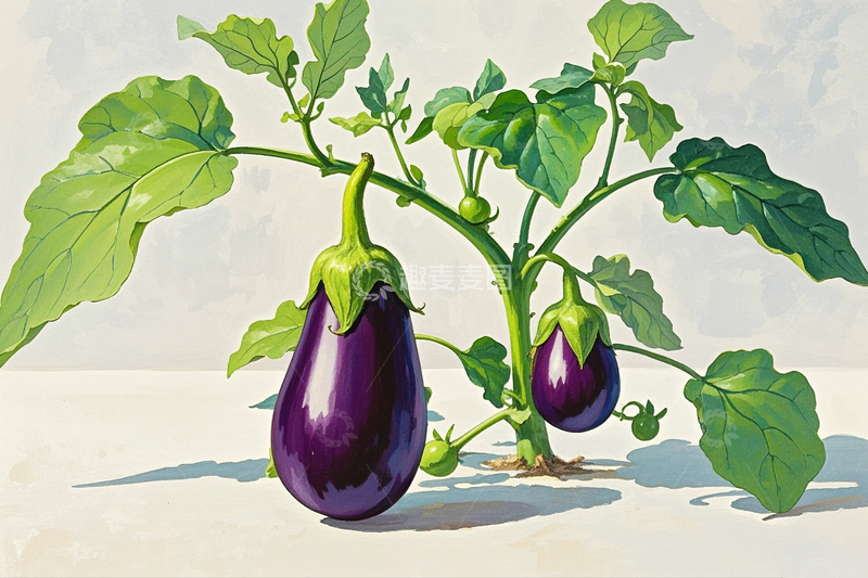 高清大图下载【趣麦麦图】有机蔬菜茄子2
