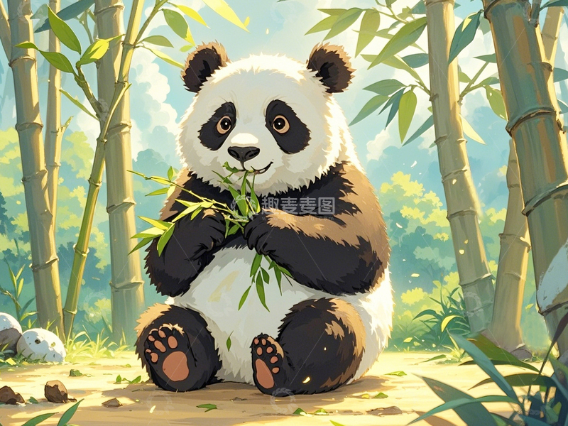 高清大图下载【趣麦麦图】动物可爱熊猫