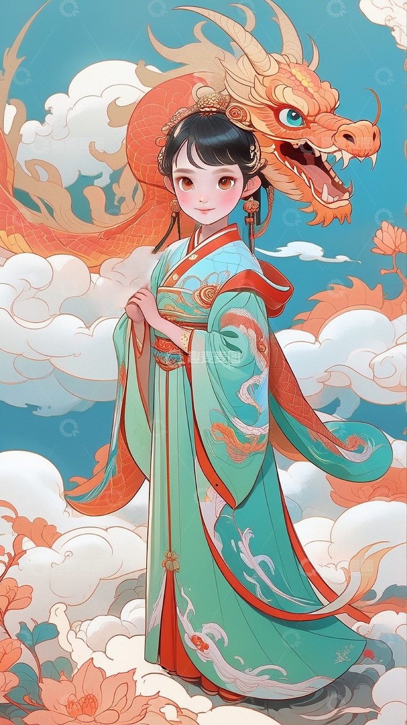 高清大图下载【趣麦麦图】中国风水美女人物15