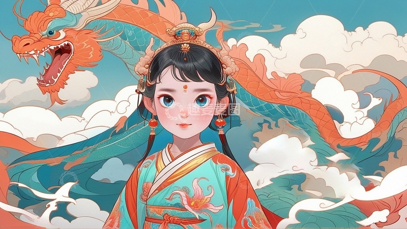 高清大图下载【趣麦麦图】中国风水美女人物13