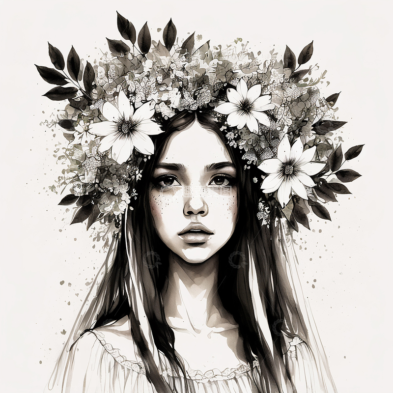 高清大图下载【趣麦麦图】时尚少女画像