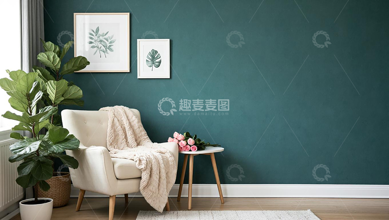 高清大图下载【趣麦麦图】时尚家居客厅沙发背景