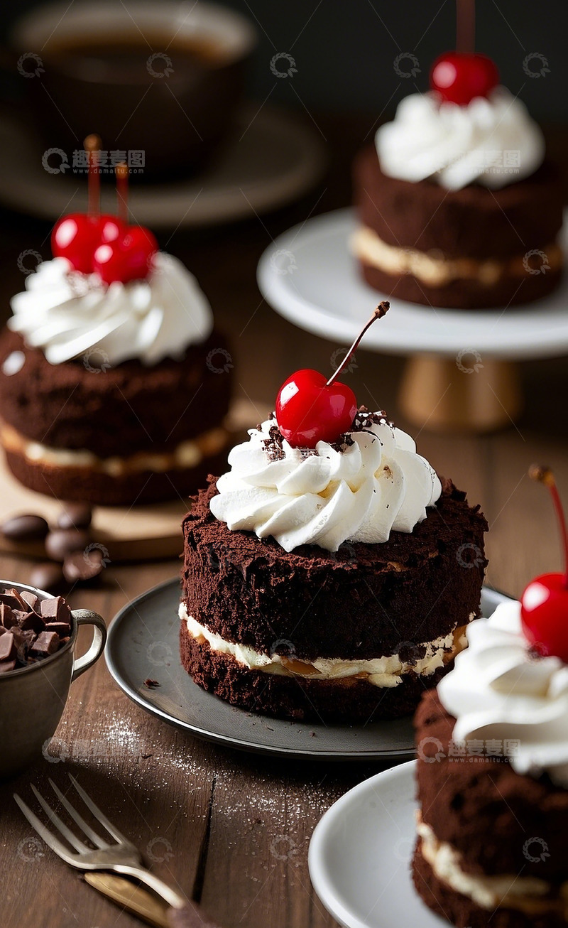 高清大图下载【趣麦麦图】黑森林蛋糕8