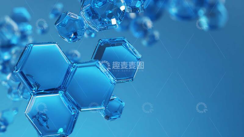 高清大图下载【趣麦麦图】蓝色  商务  科技1