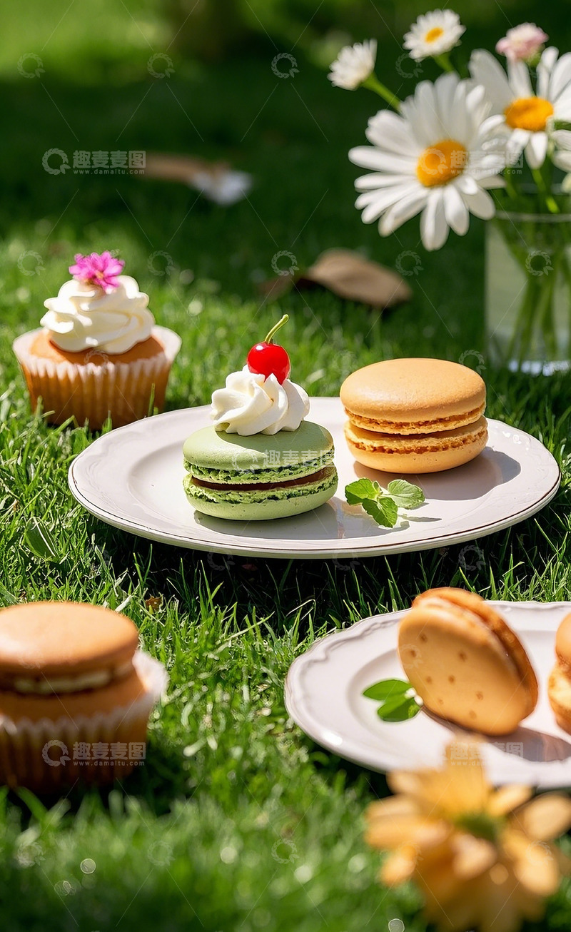 高清大图下载【趣麦麦图】多彩马卡龙3