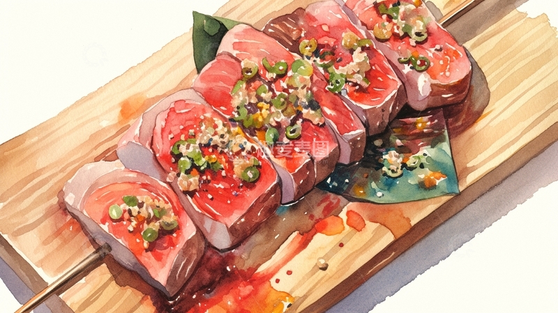 高清大图下载【趣麦麦图】美食烤肉牛排3