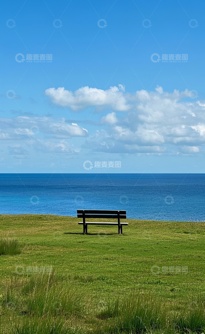 高清大图下载【趣麦麦图】湖边的长椅2