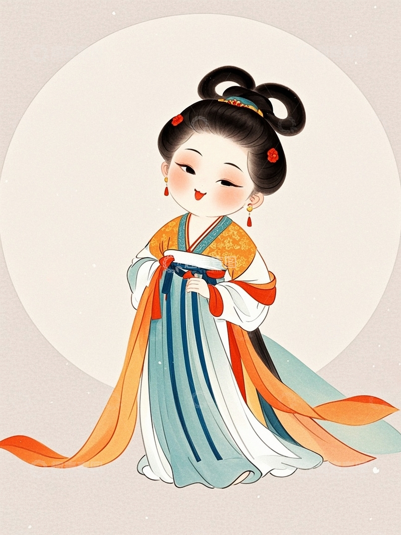 高清大图下载【趣麦麦图】唐朝古装美女人物4