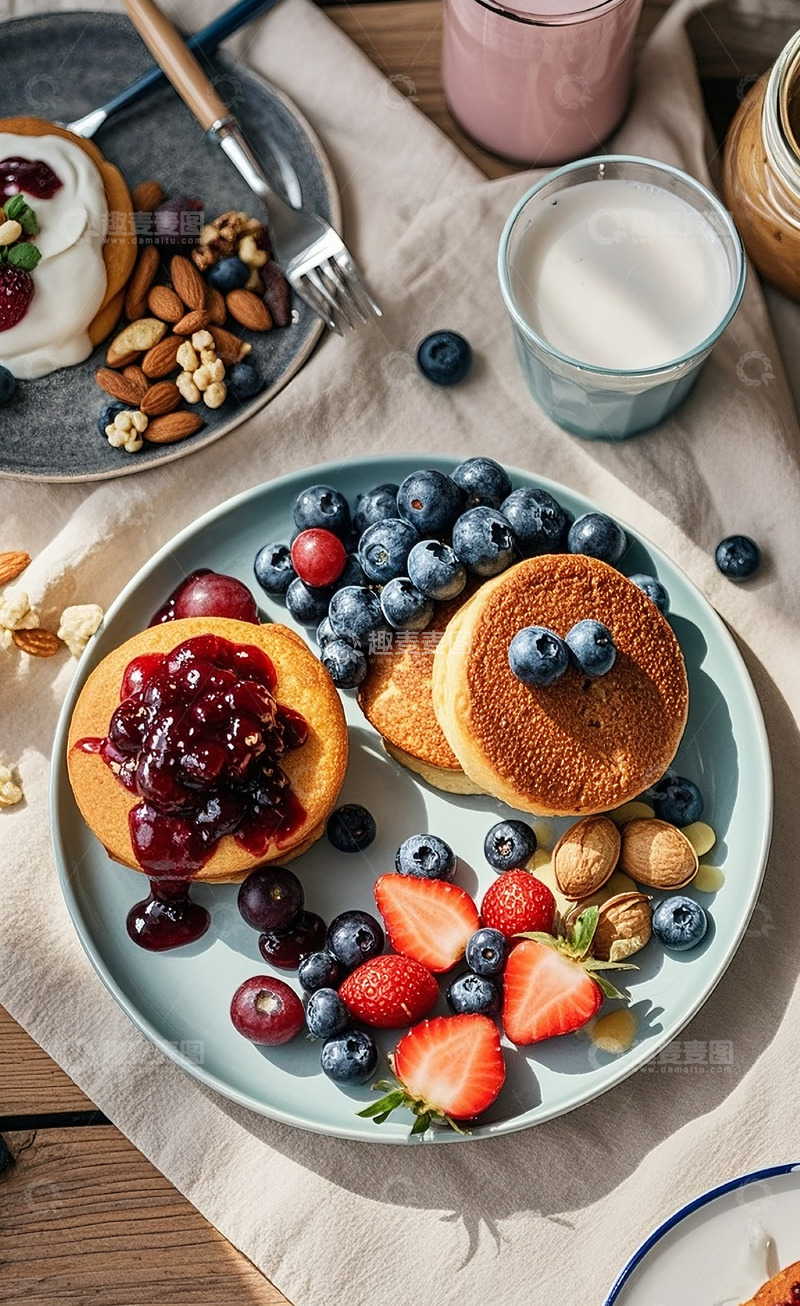 高清大图下载【趣麦麦图】蓝莓松饼7