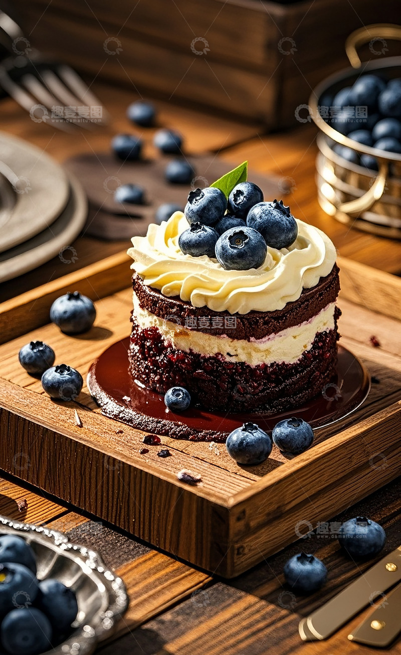 高清大图下载【趣麦麦图】蓝莓蛋糕2