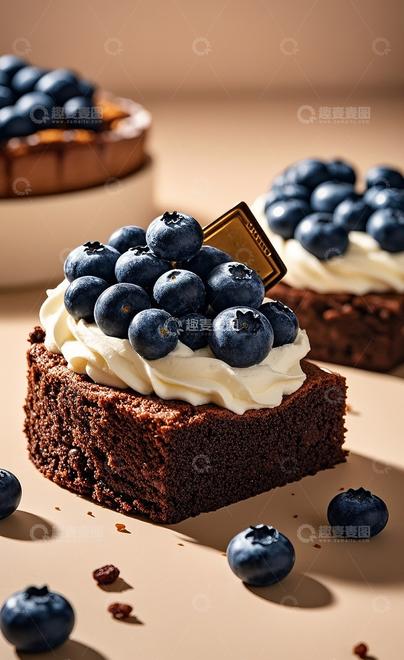 高清大图下载【趣麦麦图】蓝莓蛋糕