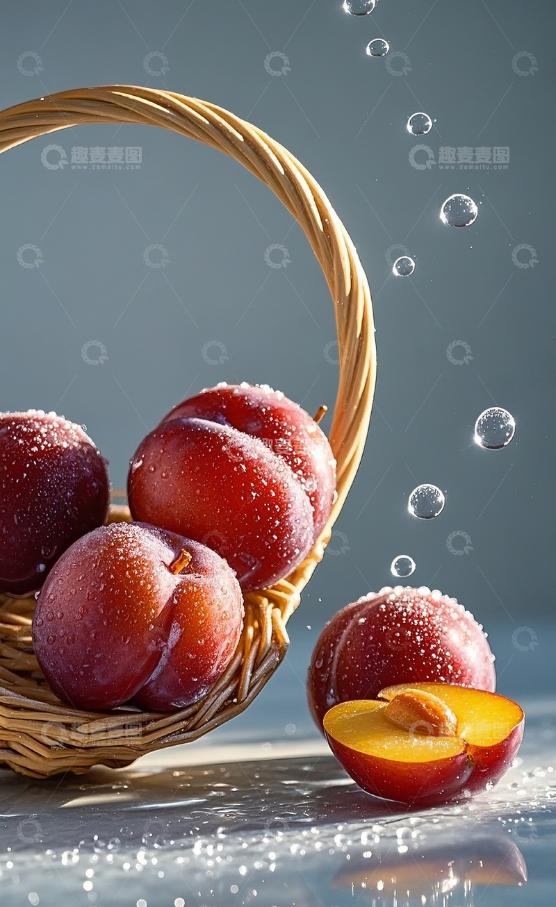 高清大图下载【趣麦麦图】紫色李子22
