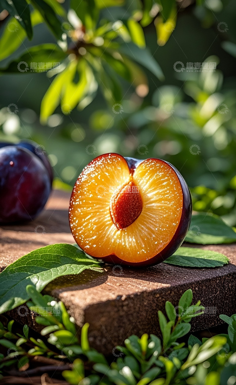 高清大图下载【趣麦麦图】紫色李子5