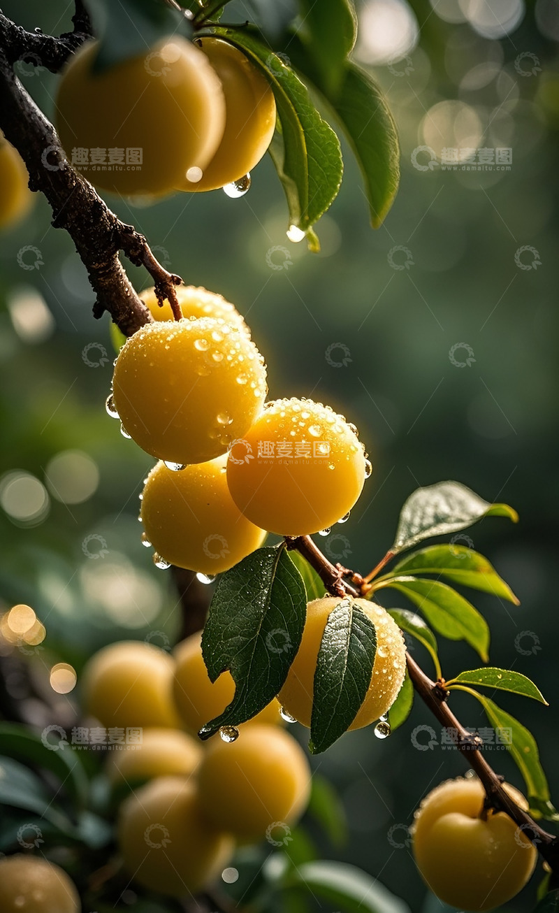 高清大图下载【趣麦麦图】绿色李子9