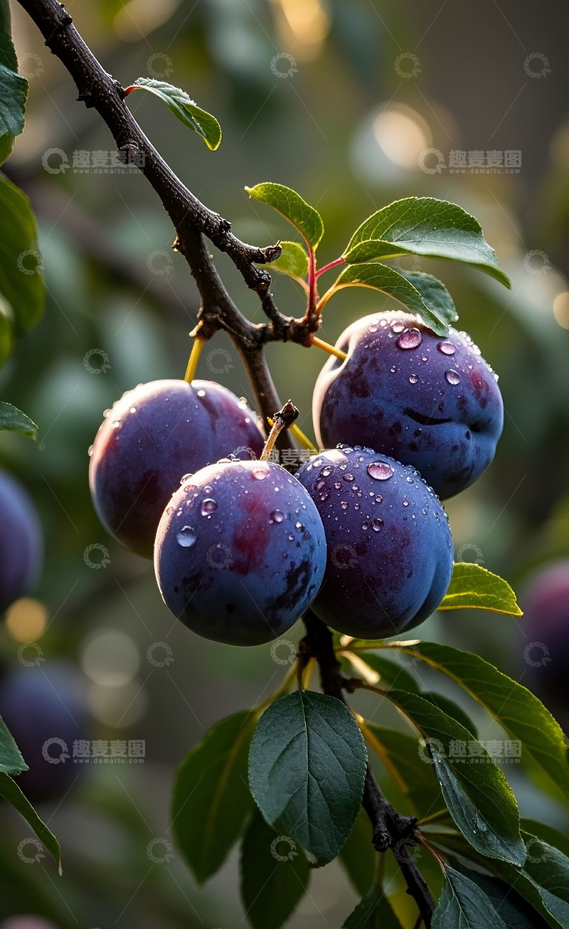 高清大图下载【趣麦麦图】紫色李子14