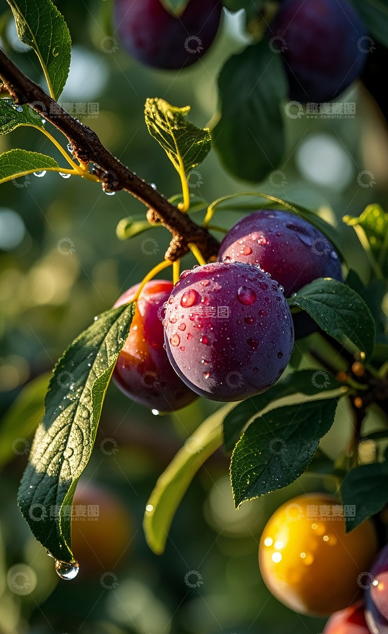 高清大图下载【趣麦麦图】紫色李子6