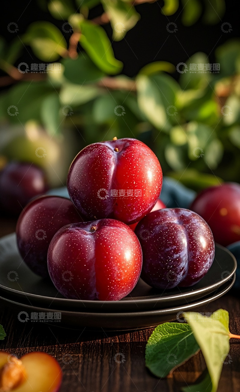 高清大图下载【趣麦麦图】紫色李子29