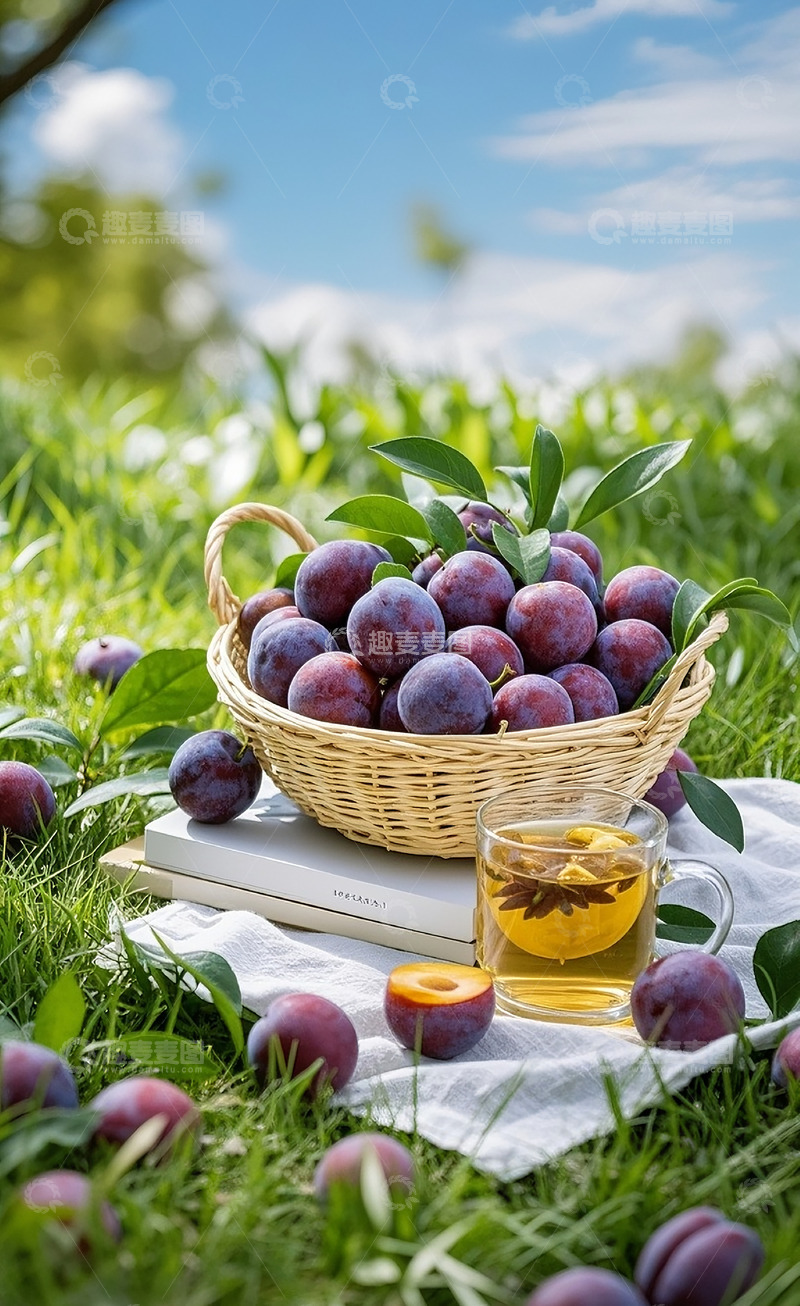 高清大图下载【趣麦麦图】紫色李子33
