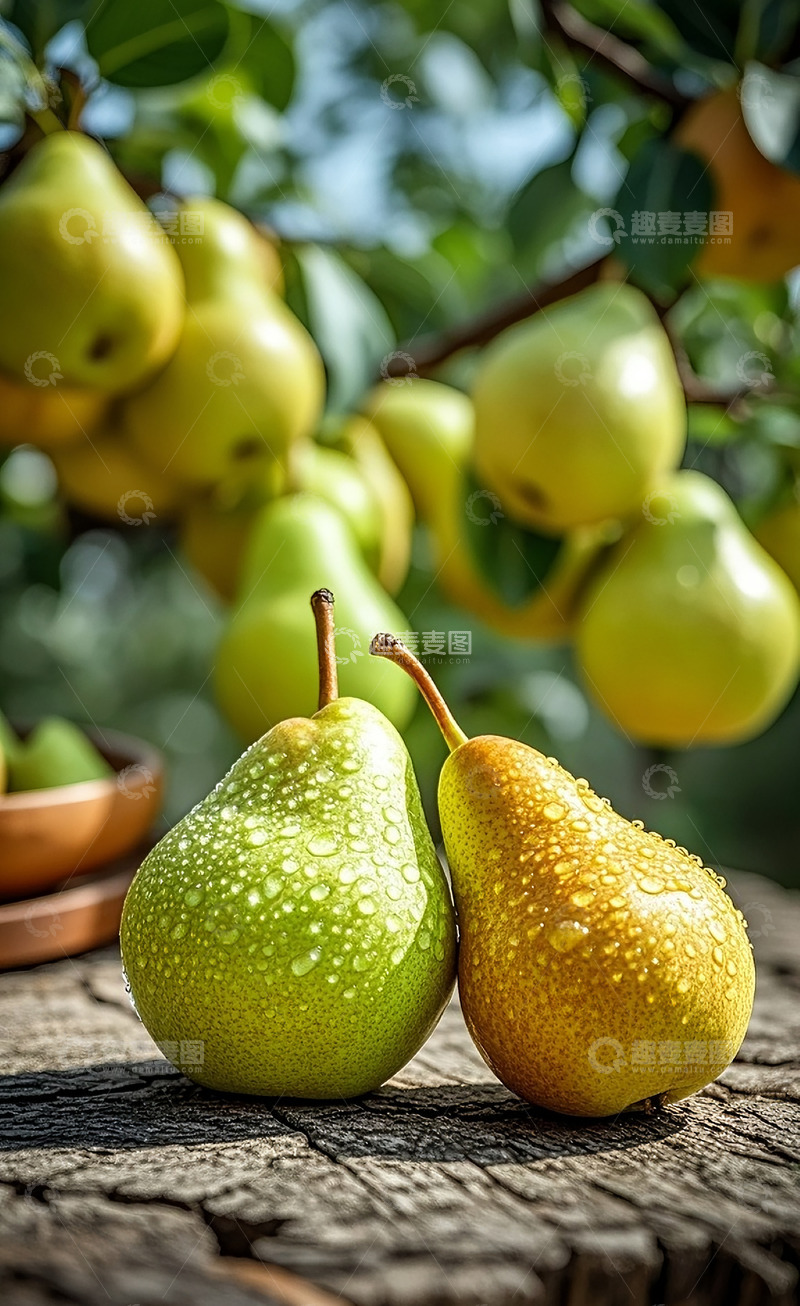 高清大图下载【趣麦麦图】新鲜的梨4