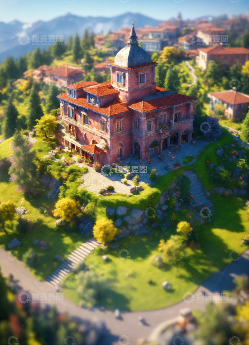 高清大图下载【趣麦麦图】古代游戏场景AI插画海报高清图片素材3