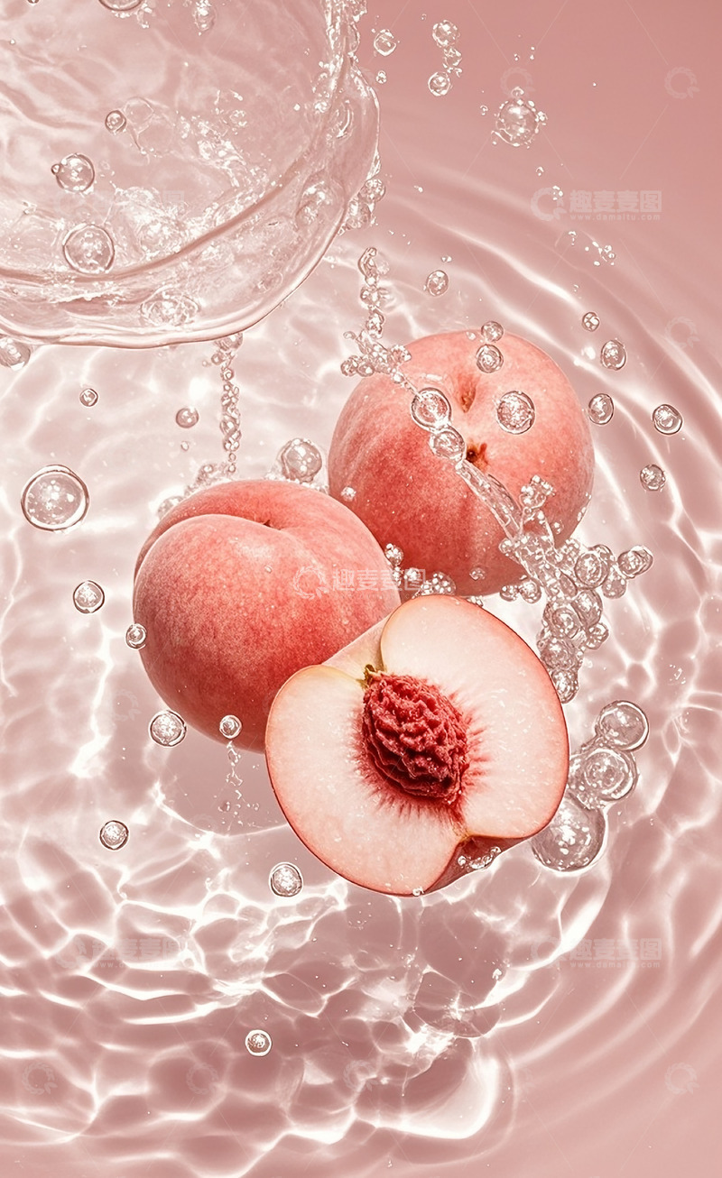 高清大图下载【趣麦麦图】新鲜的水蜜桃3