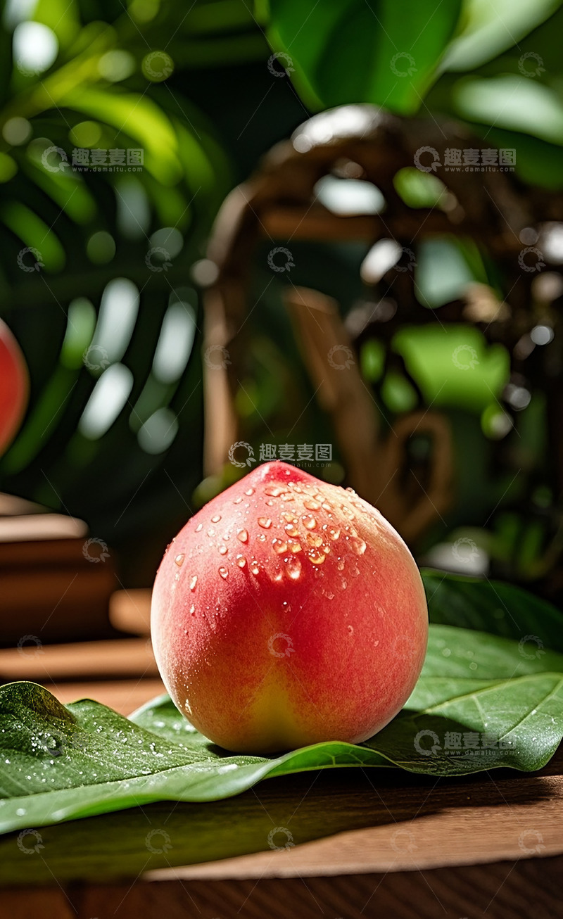 高清大图下载【趣麦麦图】新鲜的水蜜桃14