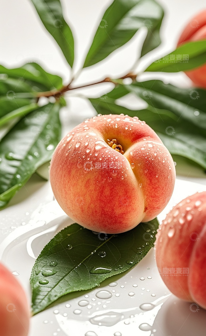 高清大图下载【趣麦麦图】新鲜的水蜜桃27