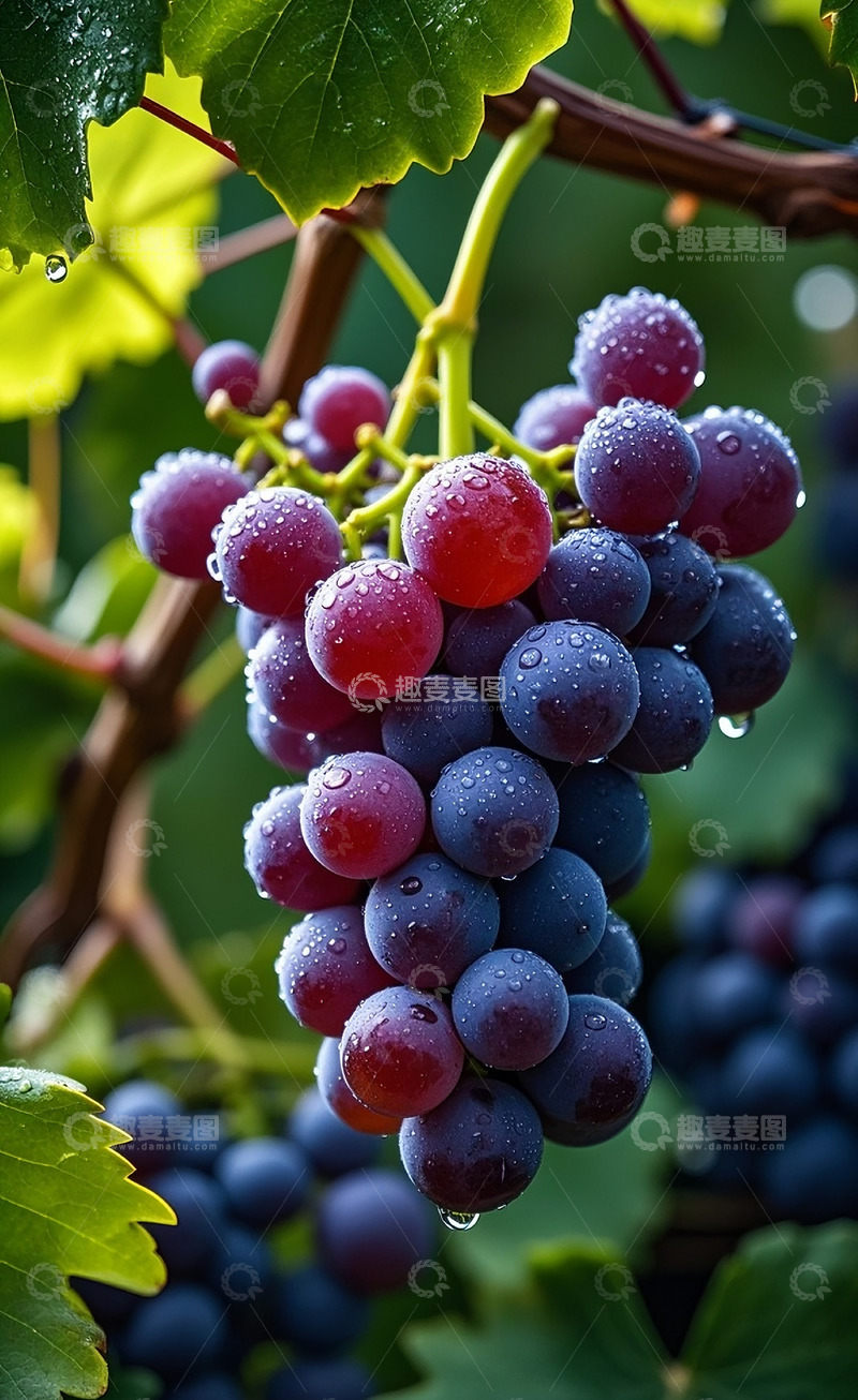 高清大图下载【趣麦麦图】紫葡萄17