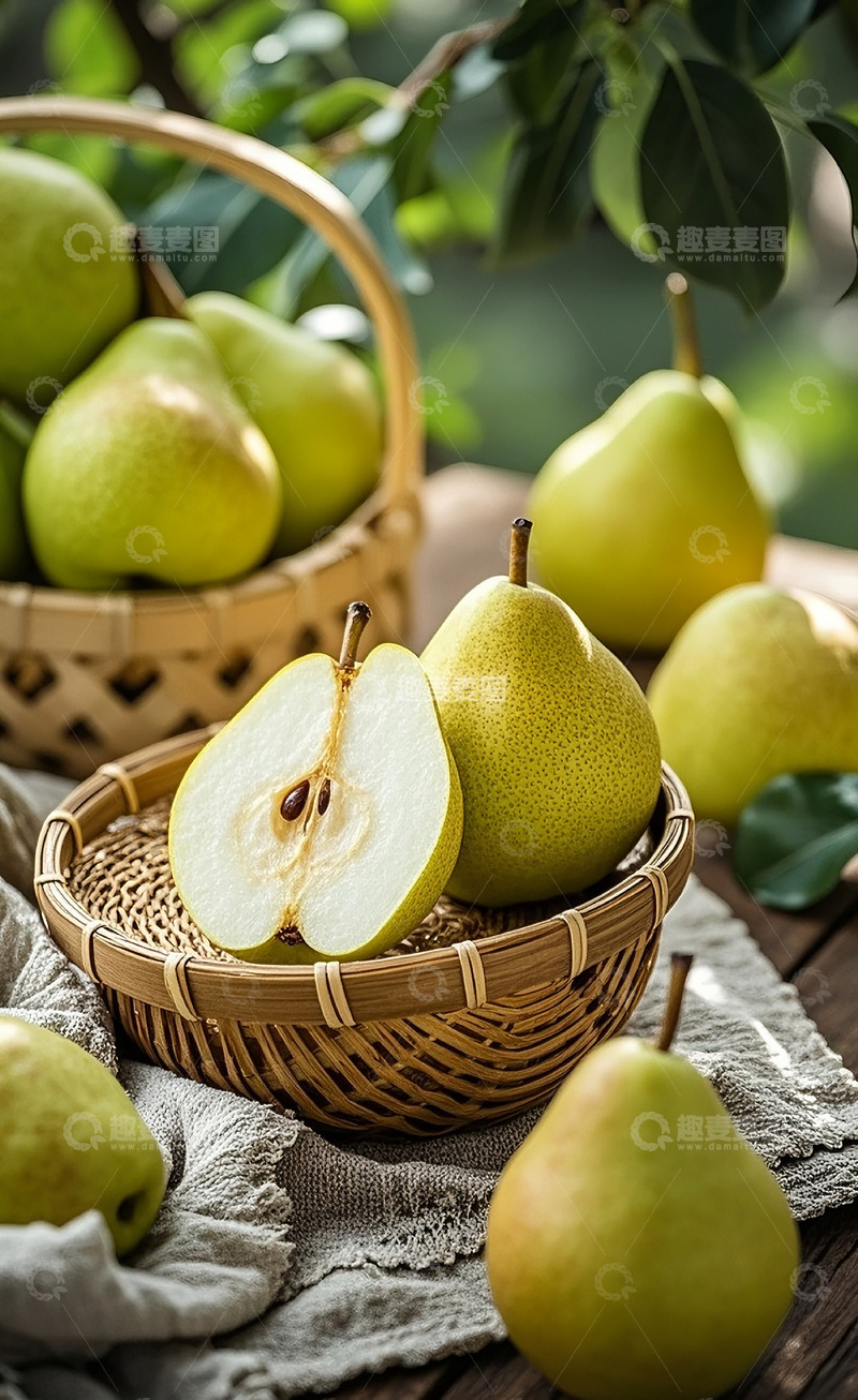 高清大图下载【趣麦麦图】新鲜的梨11