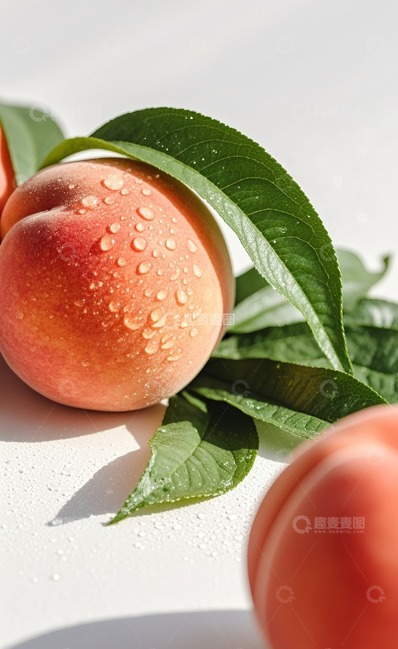 高清大图下载【趣麦麦图】新鲜的水蜜桃26