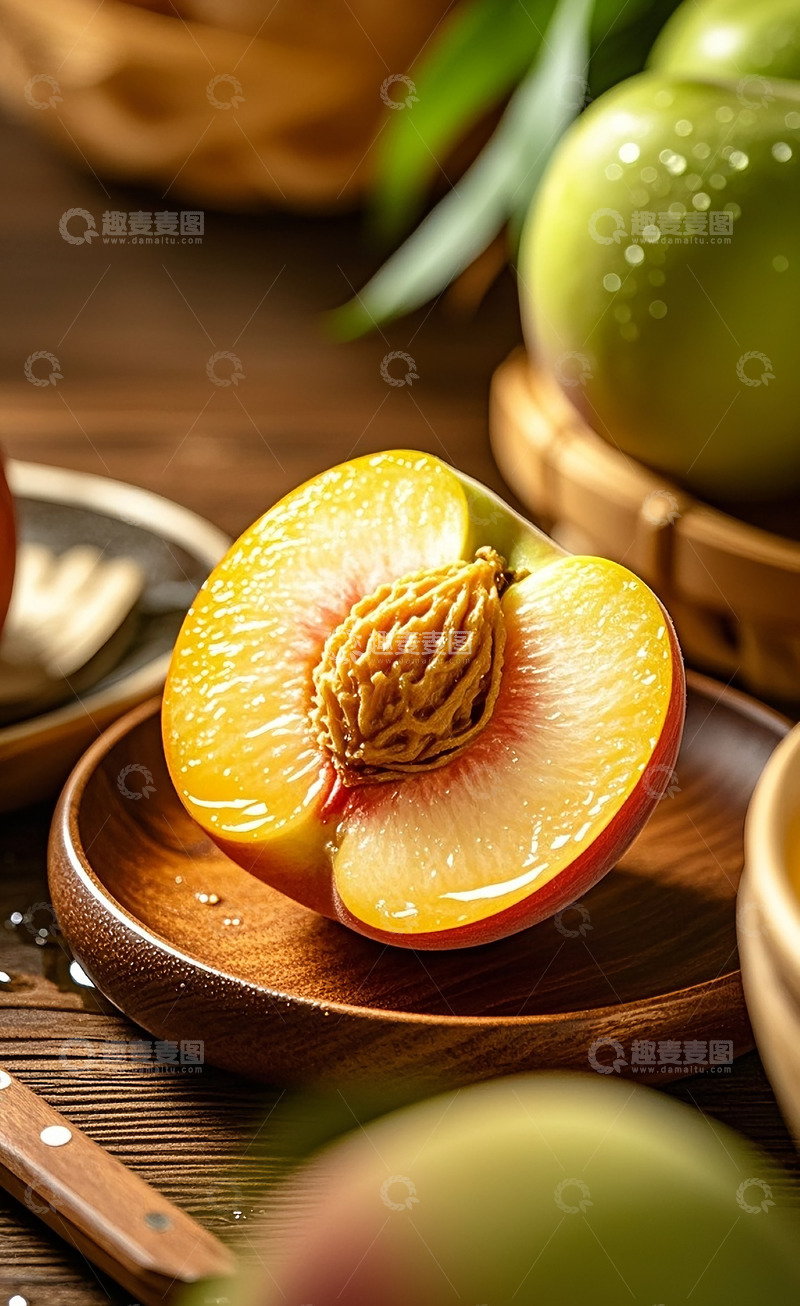 高清大图下载【趣麦麦图】新鲜的水蜜桃11