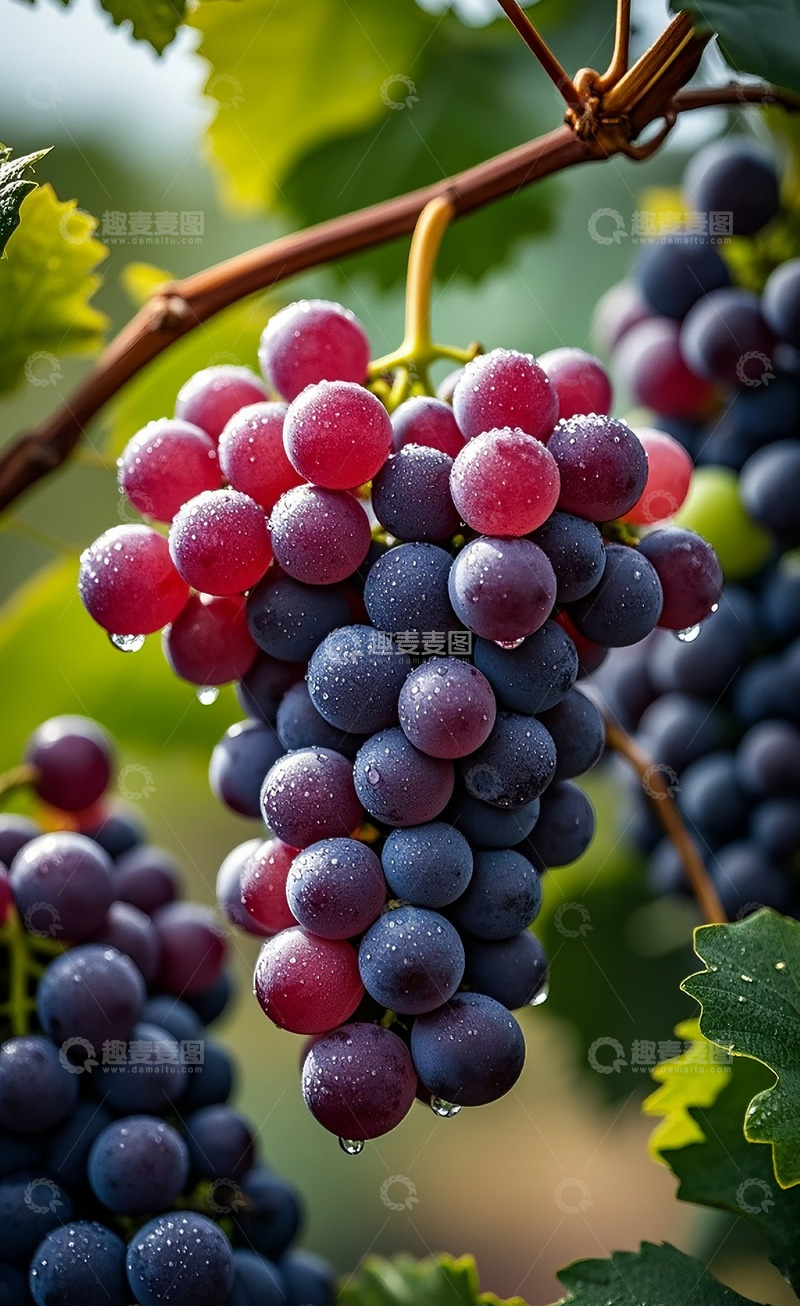 高清大图下载【趣麦麦图】紫葡萄15