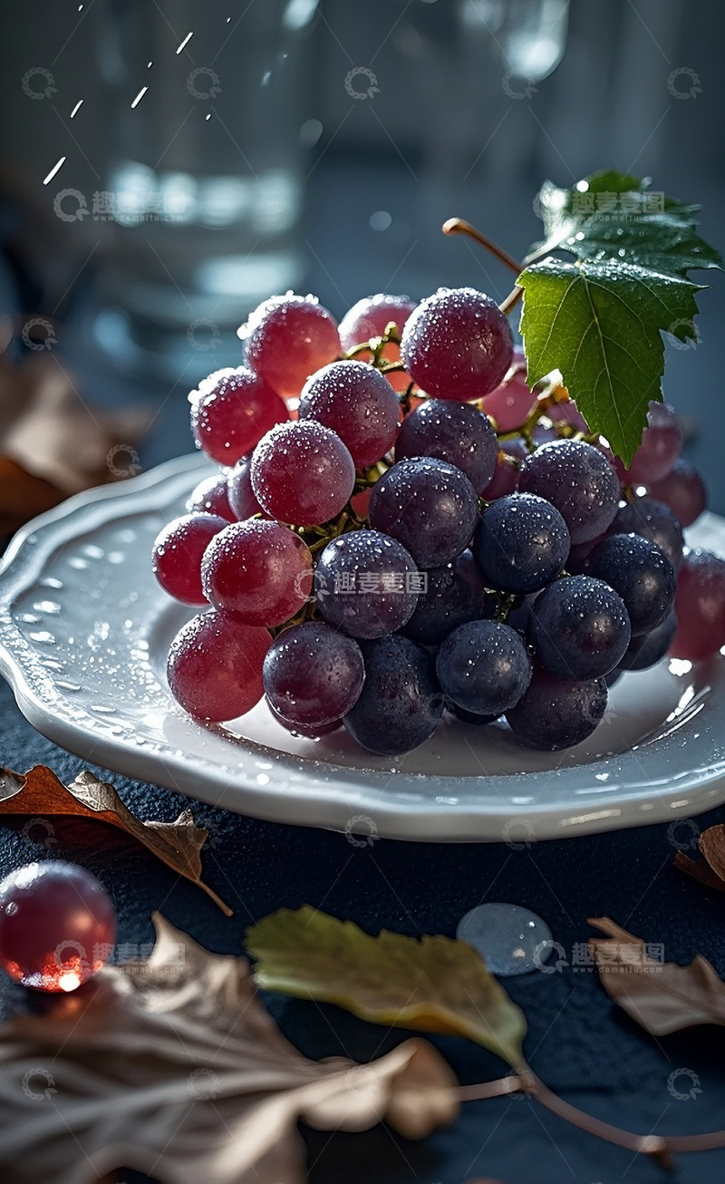 高清大图下载【趣麦麦图】紫葡萄10