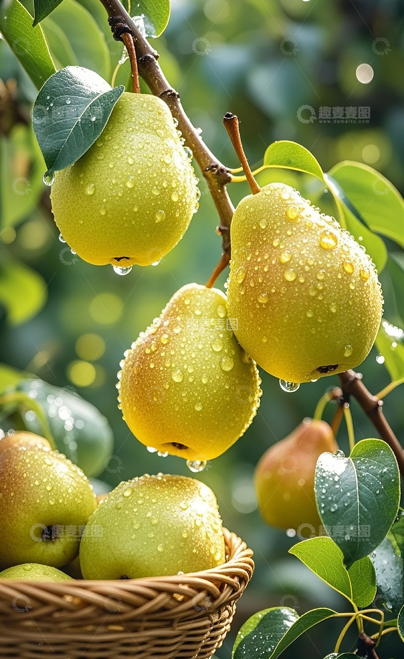 高清大图下载【趣麦麦图】-新鲜的梨3