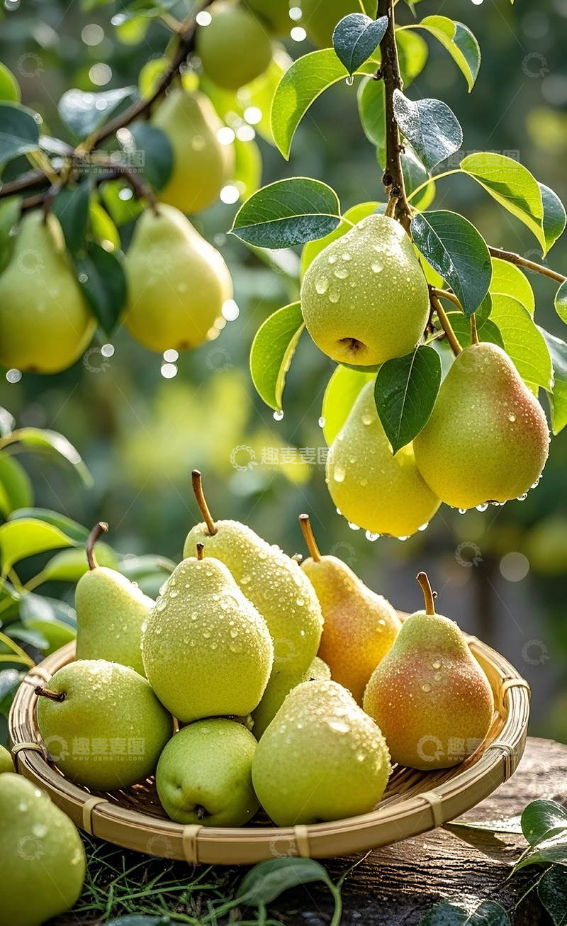 高清大图下载【趣麦麦图】-新鲜的梨6