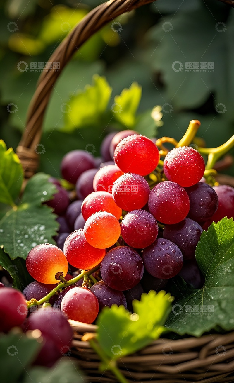 高清大图下载【趣麦麦图】紫葡萄13