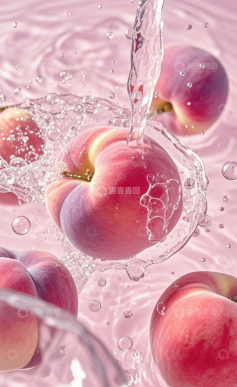 高清大图下载【趣麦麦图】新鲜的水蜜桃17