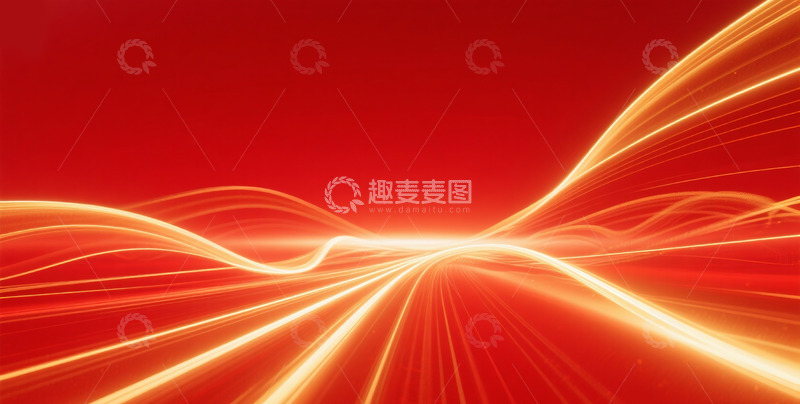 高清大图下载【趣麦麦图】红色会议背景 