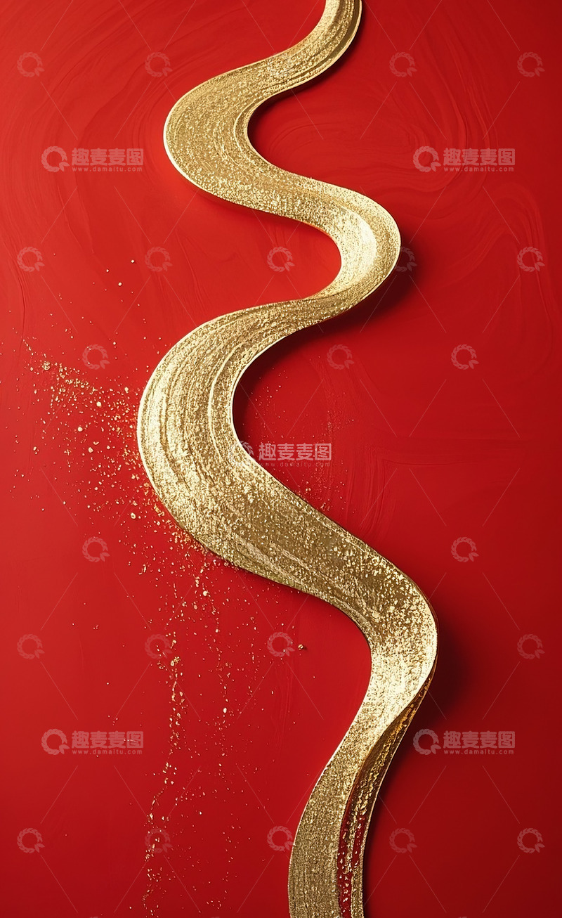 高清大图下载【趣麦麦图】极简金粉背景8