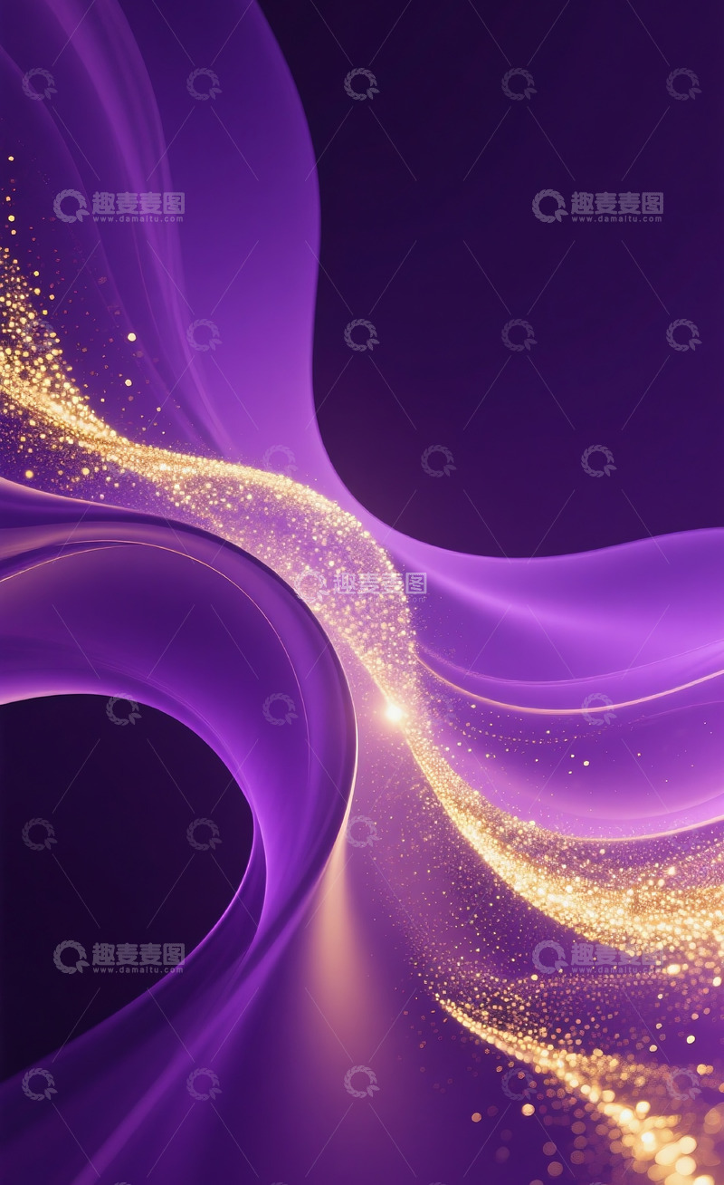 高清大图下载【趣麦麦图】金箔渐变背景9