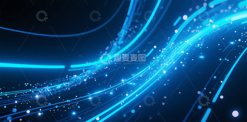 高清大图下载【趣麦麦图】蓝色会议背景2