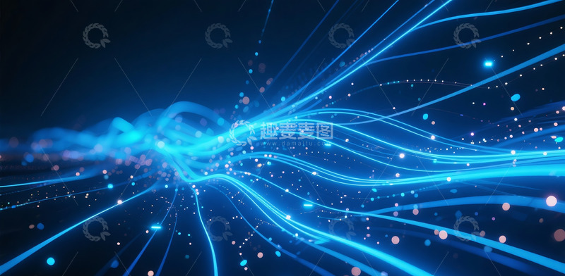 高清大图下载【趣麦麦图】蓝色会议背景