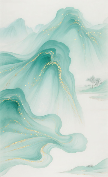 青绿山水画1